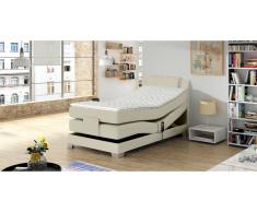 JUSTyou Wave Lit boxspring Creme 100x200 cm