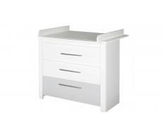 JUSTyou Oluf Table a langer Blanc Gris
