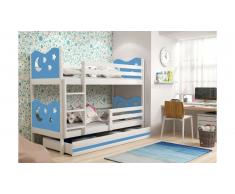 JUSTyou Ola Lit superposé Blanc Bleu