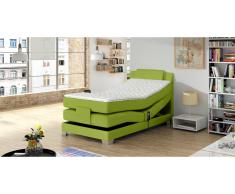 JUSTyou Wave Lit boxspring Citron vert 100x200 cm