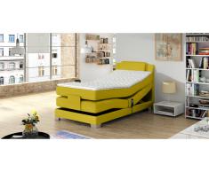 JUSTyou Wave Lit boxspring Jaune 100x200 cm