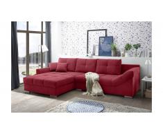 JUSTyou Colorado Canapé d'angle Rouge