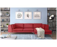 JUSTyou Remi Canapé d'angle Rouge Droite