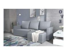 JUSTyou Tanita Canape d'angle Gris Tissu structure