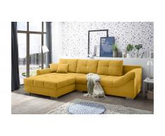JUSTyou Maine Canapé d'angle Jaune