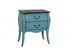 JUSTyou Mellow Commode Peuplier Turquoise Marron