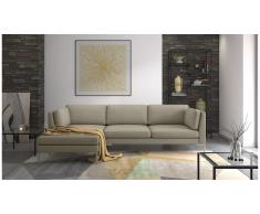 JUSTyou Siri Canapé d'angle Gris Velours