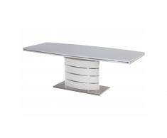 JUSTyou Fano Table a rallonge Blanc 77x90x140-200 cm