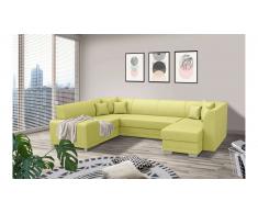 JUSTyou Alorie Canapé Velours Jaune