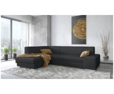 JUSTyou Panaro Canapé Anthracite Cuir synthetique