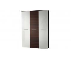 JUSTyou BOG Armoire Penderie Wengé Blanc I