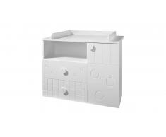 JUSTyou Alvar Table a langer Blanc