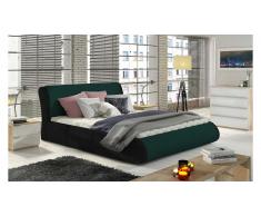 JUSTyou Tessa Lit rembourre Vert | Noir 160x200