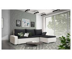 JUSTyou Claribel Canapé Cuir synthétique Noir