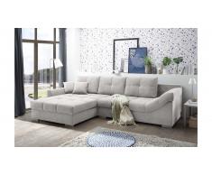 JUSTyou Maine Canapé d'angle Argent