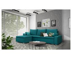 JUSTyou Claribel Canapé Velours Turquoise