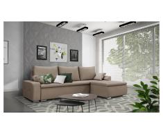 JUSTyou Claribel Canapé Velours Marron