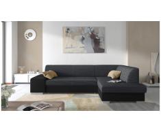 JUSTyou Piave Canapé d'angle Gris Cuir synthetique