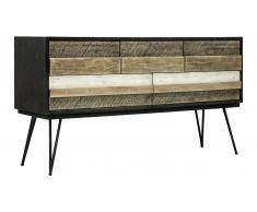 JUSTyou Adesso Meuble TV Gris Noir Acacia