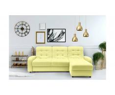 JUSTyou Adrien Canapé d'angle sans Jaune