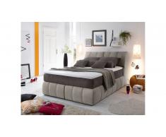 JUSTyou Pierre Lit boxspring Velours 160x200 cm Beige