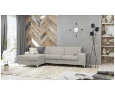 JUSTyou Lino Canapé d'angle Beige Velours