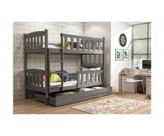 JUSTyou Frank Lit superposé Anthracite
