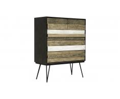 JUSTyou Adesso Buffet haut Gris Noir Acacia