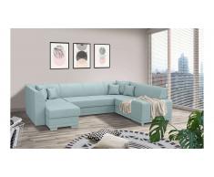 JUSTyou Alorie Canapé Velours Bleu