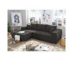 JUSTyou Ohio Canapé d'angle Marron