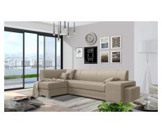 JUSTyou Idella Canapé Velours Marron