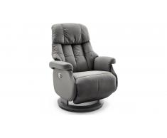 JUSTyou Carnegie L Fauteuil Gris Noir