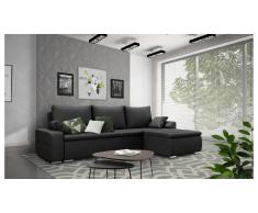 JUSTyou Claribel Canapé Velours Noir I