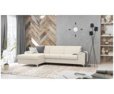JUSTyou Lino Canapé d'angle Beige Velours