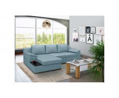 JUSTyou Radella Canapé Velours Bleu