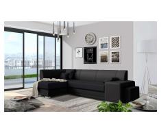 JUSTyou Idella Canapé Cuir synthétique Noir