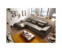 JUSTyou Oregon Canapé d'angle Marron