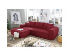 JUSTyou Ohio Canapé d'angle Rouge