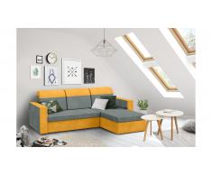 JUSTyou Delbert Canapé Microfibres Orange Gris