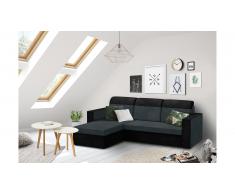 JUSTyou Delbert Canapé Microfibres Noir