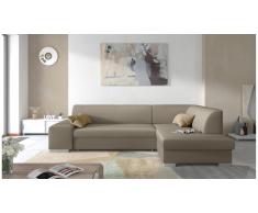 JUSTyou Piave Canapé d'angle Marron Cuir synthetique