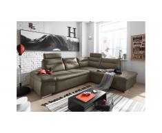 JUSTyou Texas Canapé d'angle Marron