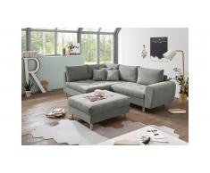 JUSTyou North Dakota Canapé d'angle Gris