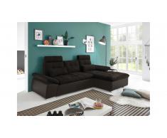 JUSTyou Minnesota Canapé d'angle Marron