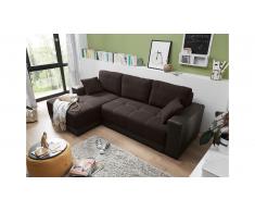 JUSTyou Alabama Canapé d'angle Marron