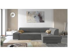 JUSTyou Piave Canapé d'angle Gris Velours