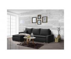 JUSTyou Edolie Canapé Velours Noir I