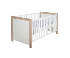 JUSTyou Viggo Lit fonctionnel Blanc Sonoma Chene