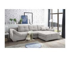 JUSTyou Colorado Canapé d'angle Argent