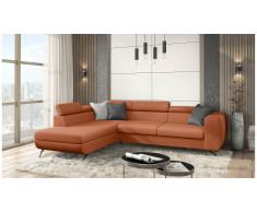 JUSTyou Corina Canapé d'angle Orange Velours